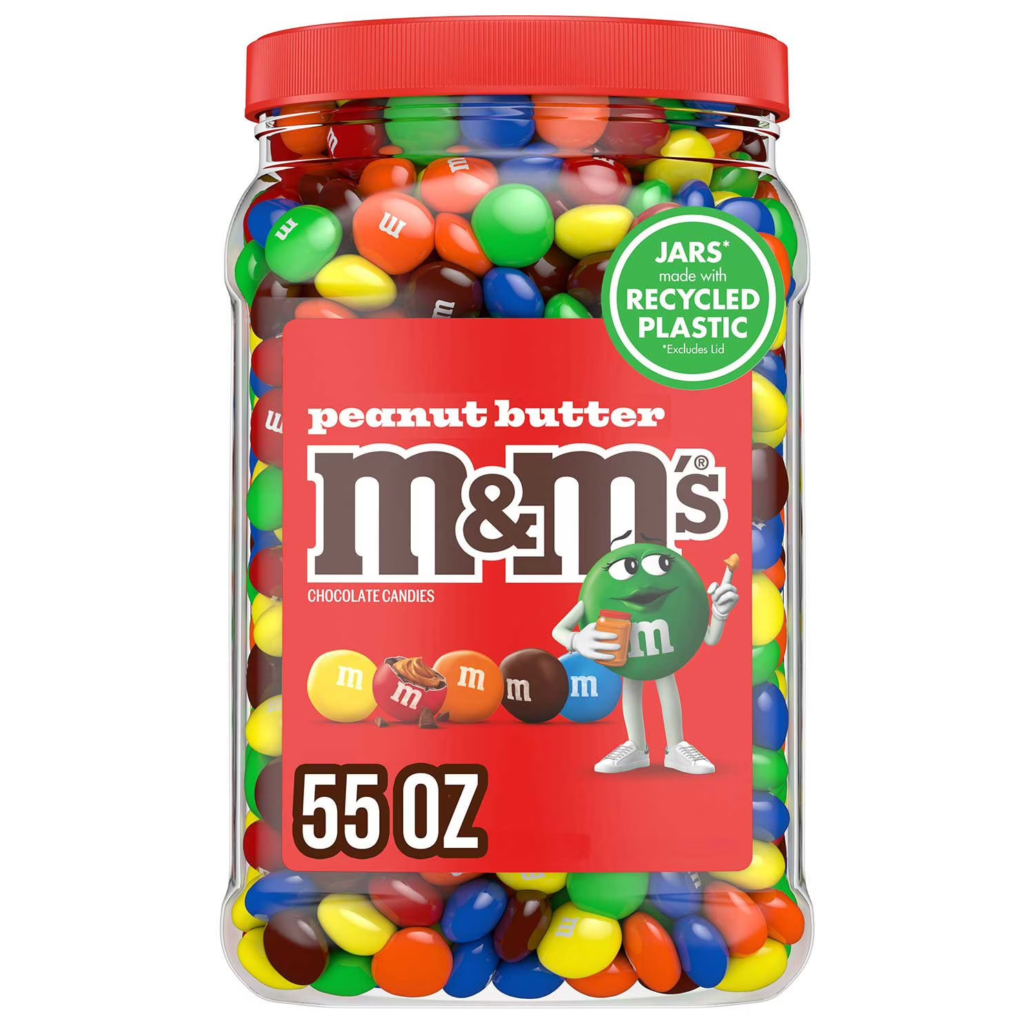 M&M’S Peanut Butter Milk Chocolate Candy 55oz Large Bulk Party Pack