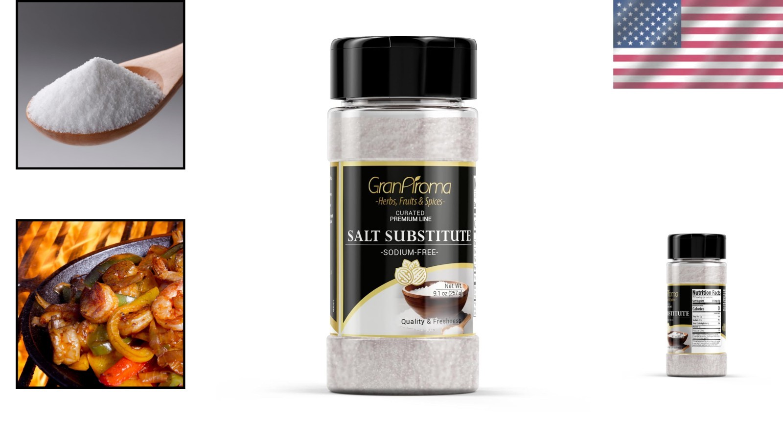 Potassium Chloride Salt Substitute – 9.1 oz Sodium-Free Seasoning for Health