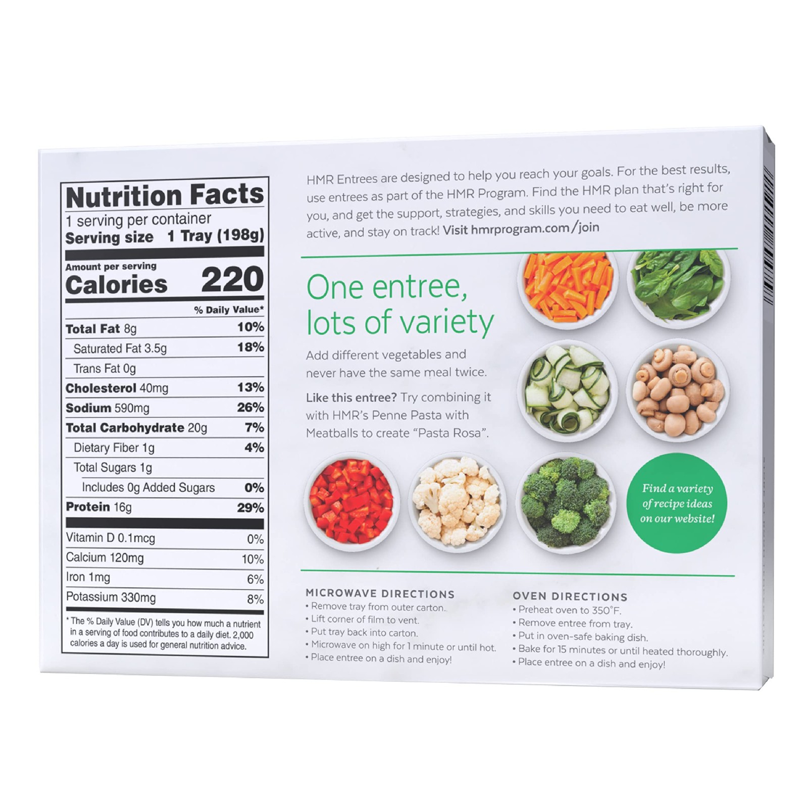 HMR Rotini Chicken Alfredo Entrée | Pre-packaged Lunch or Dinner to Support Heal