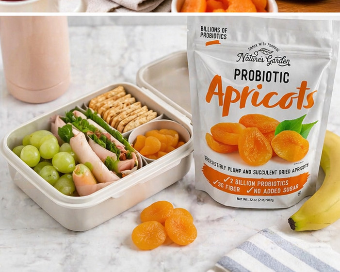 Nature’s Garden Probiotic Apricots Plump Dried Fruit 32 oz