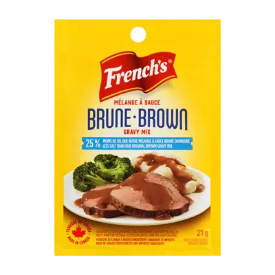 French’s Brown Sauce – Low Salt – Mix 21 g. / 0.74 oz. x 3
