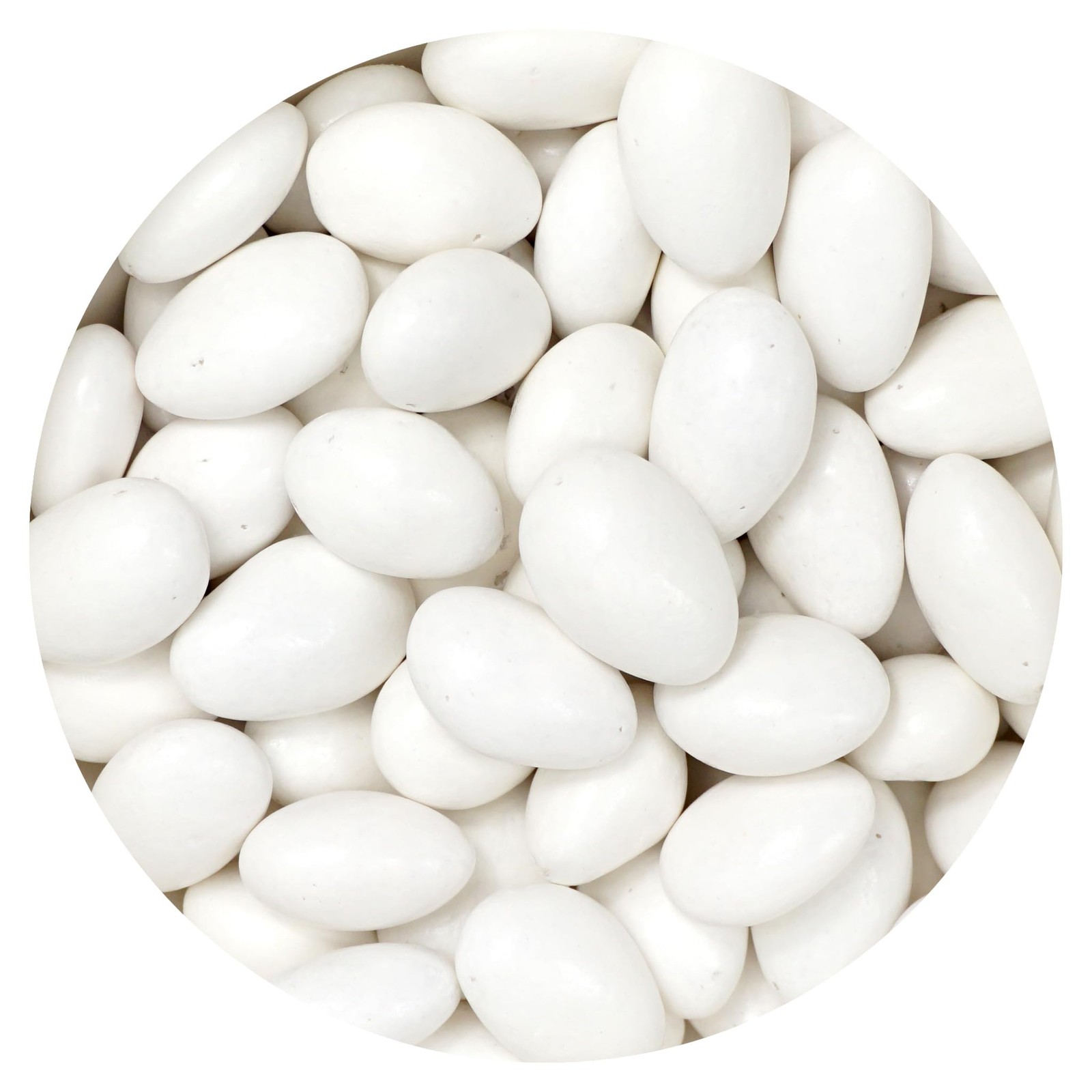 White Jordan Almonds, 2 Pound Almonds Bulk Bag, 2 Pound,