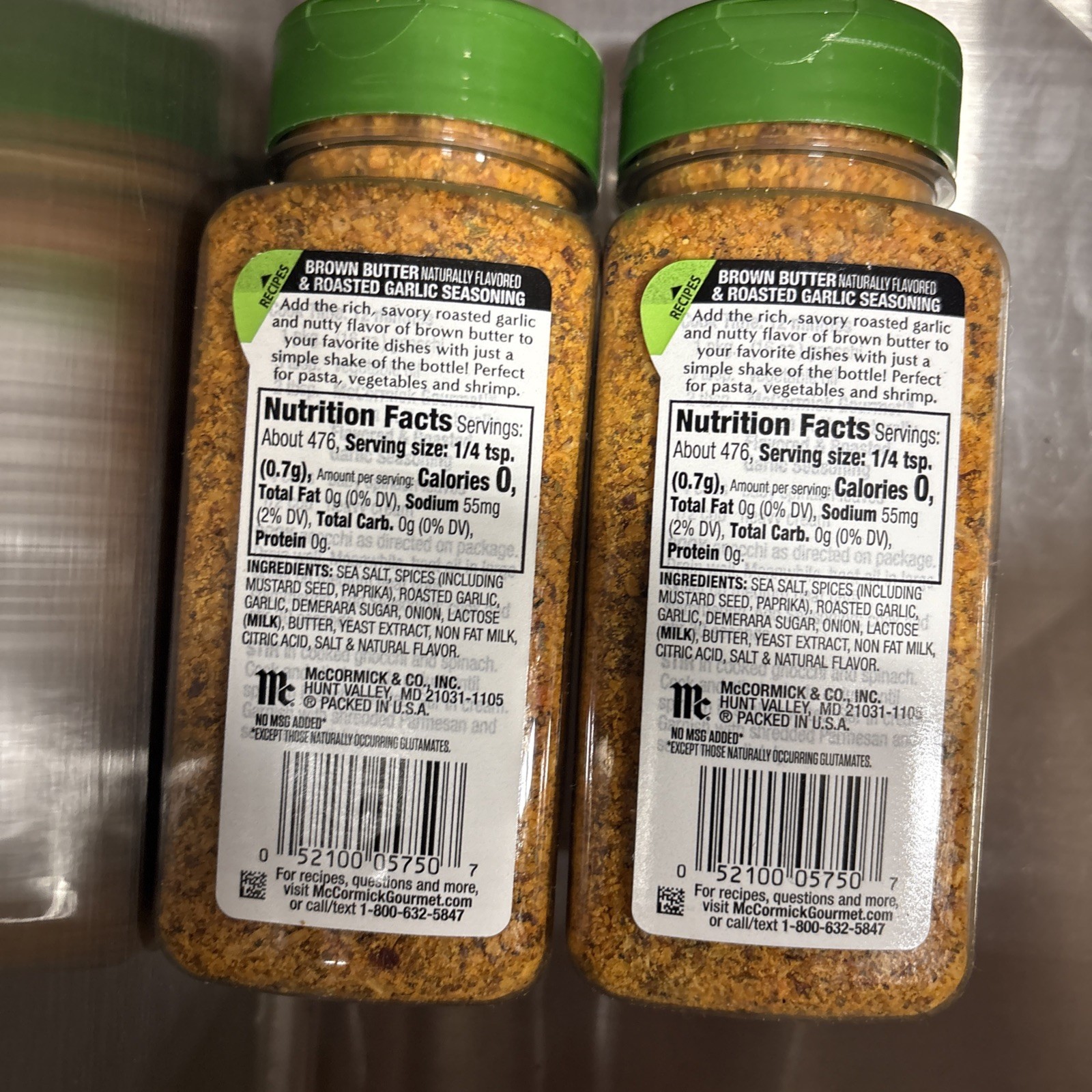 McCormick Gourmet Brown Butter & Roasted Garlic Seasoning 11.75 Ounce (2 PACK)