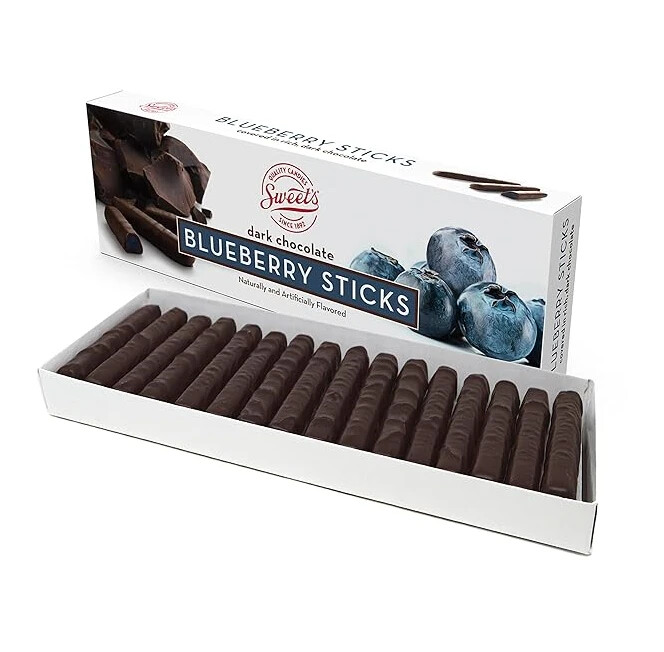 Sweet Candy Company Dark Chocolate Blueberry Sticks – Gourmet Chocolate