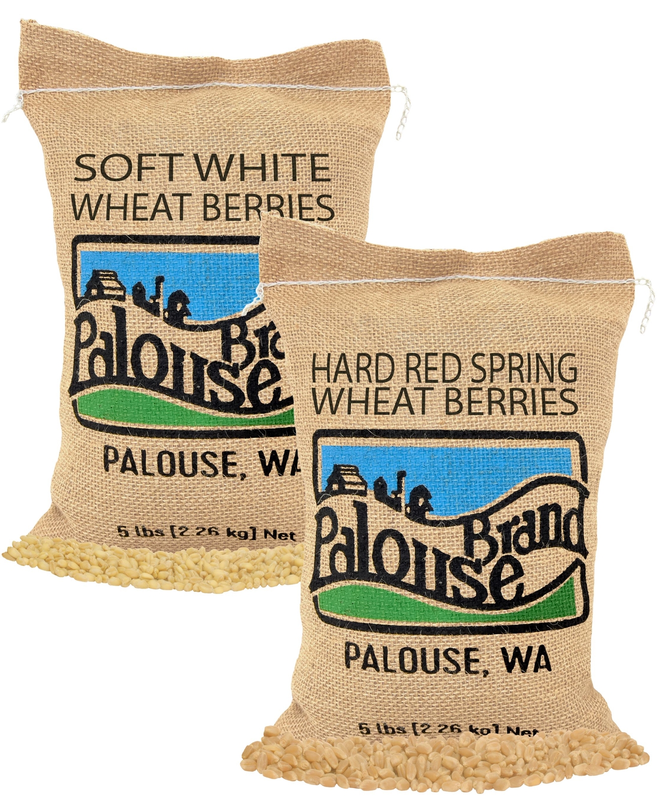 Palouse Brand: Soft White | Hard Red Spring Wheat Berries Case 2 – 5 lbs