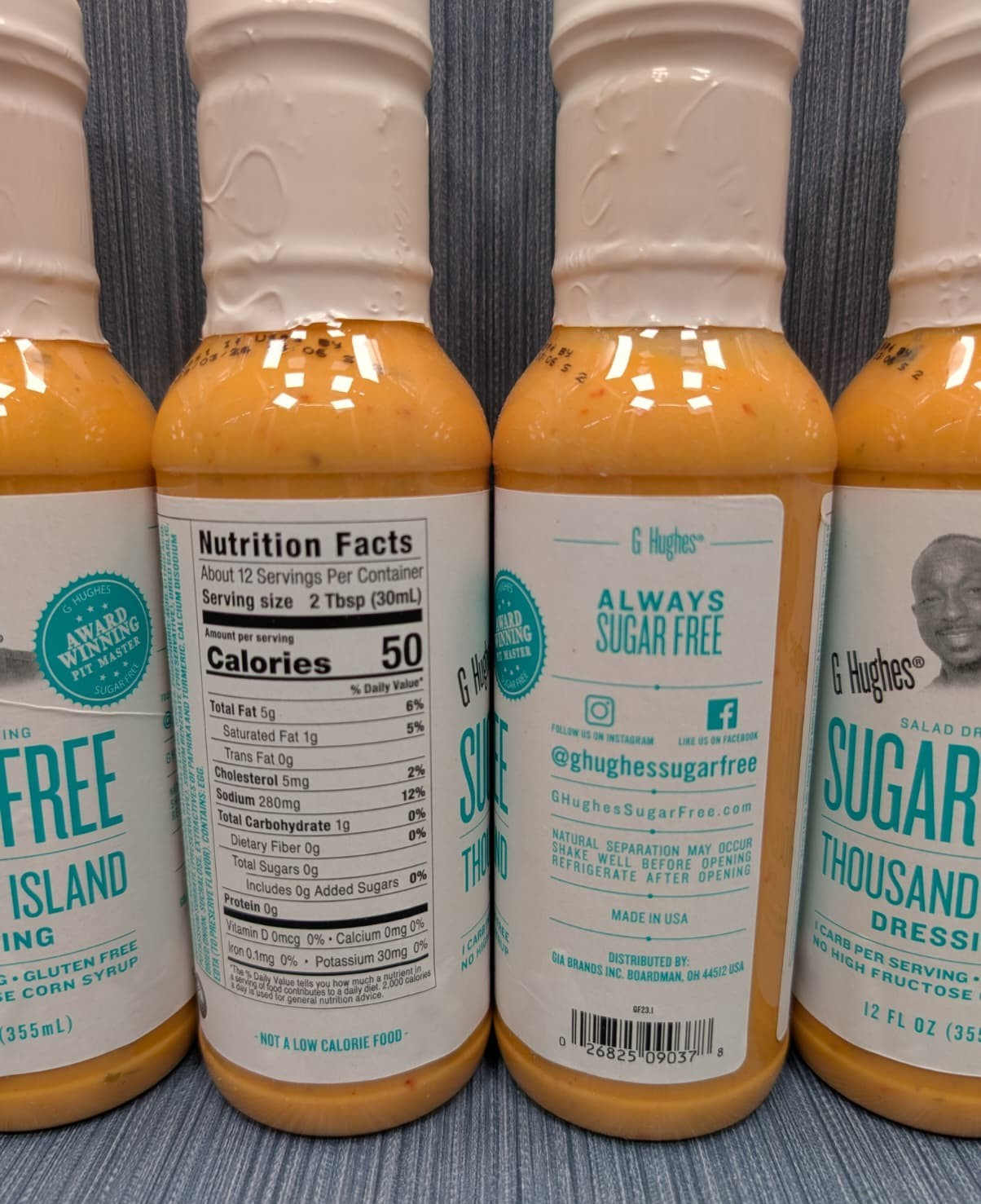 G Hughes Dressing Sugar-Free Thousand Island 12oz Pack of 6