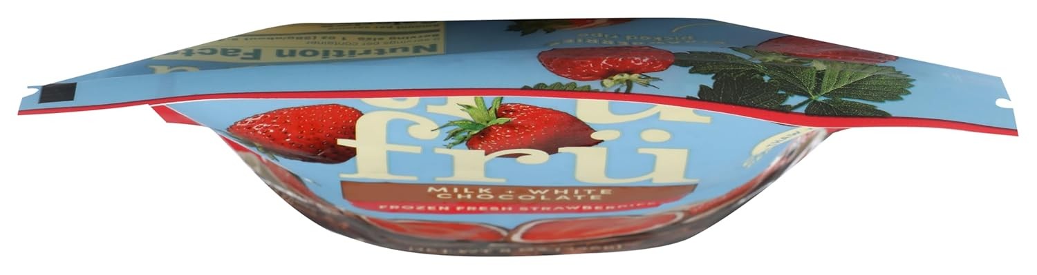 Tru Fru, Frozen Strawberries White And Milk Chocolate, 8 Ounce