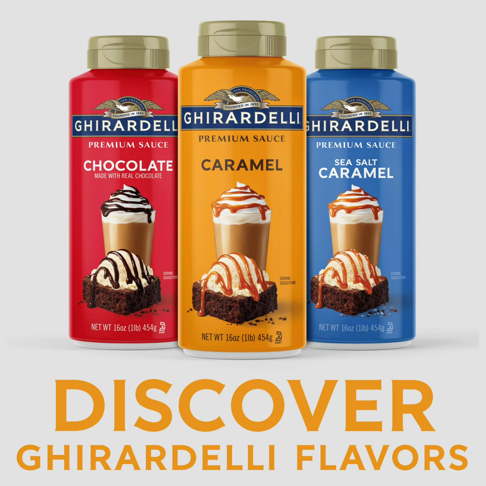 GHIRARDELLI Premium Caramel Sauce, 16 oz Bottle….