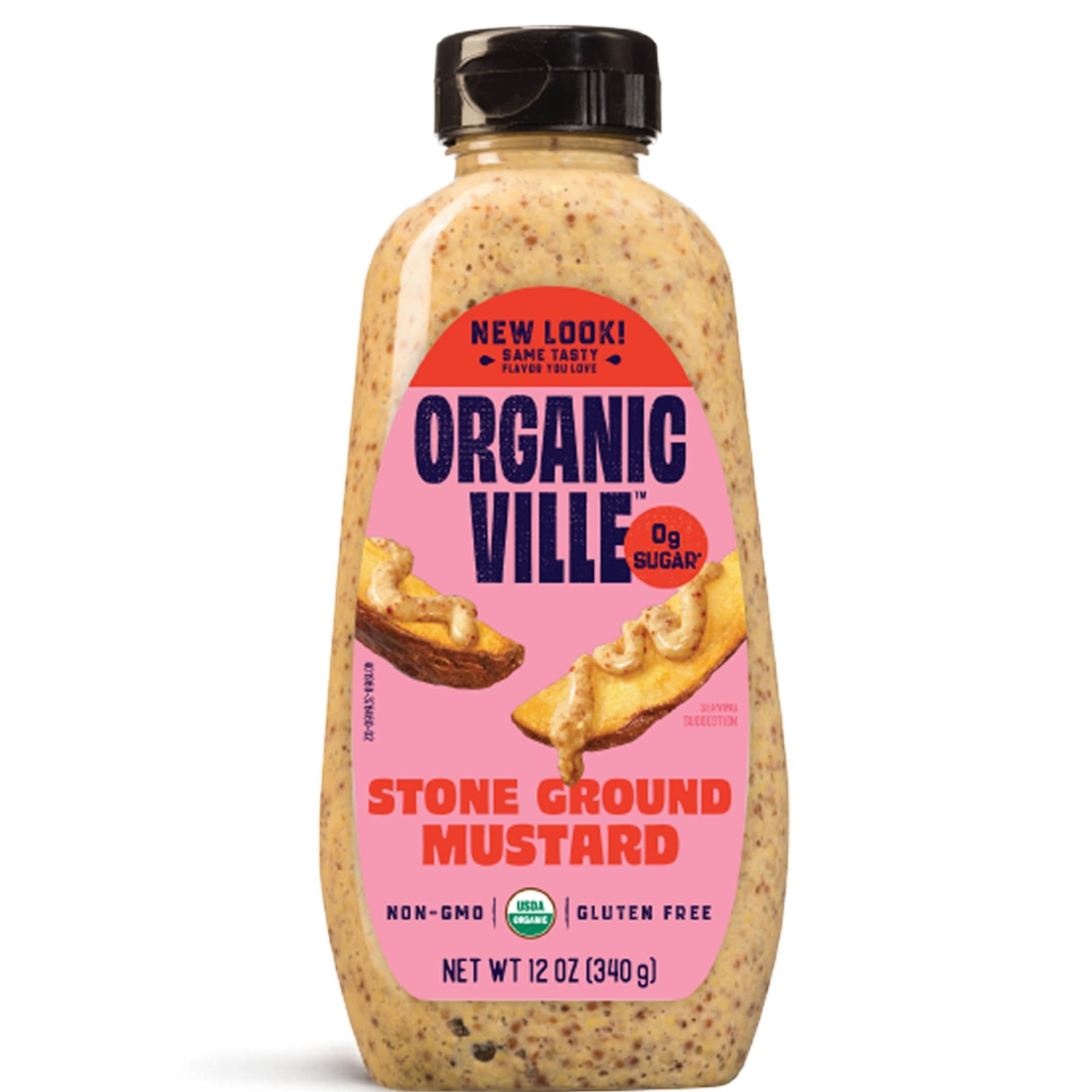 Organicville Stone Ground Mustard – Organic Mustard, 0g Added Sugar, Mustard …