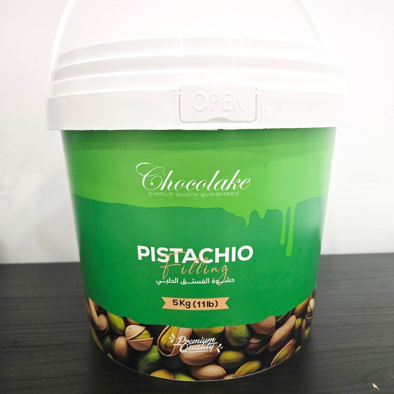 Chocolake Premium Quality Pistachio Filling Dessert Rich Essence 11 LB Ext Large