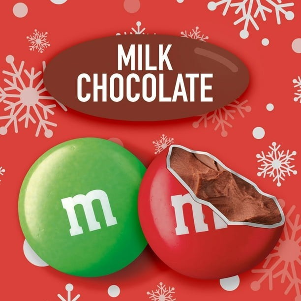 m&m’s MILK CHOCOLATE CHRISTMAS CANDY 62 OZ Pantry Jar ~ New, Red & Green Mix!🎄