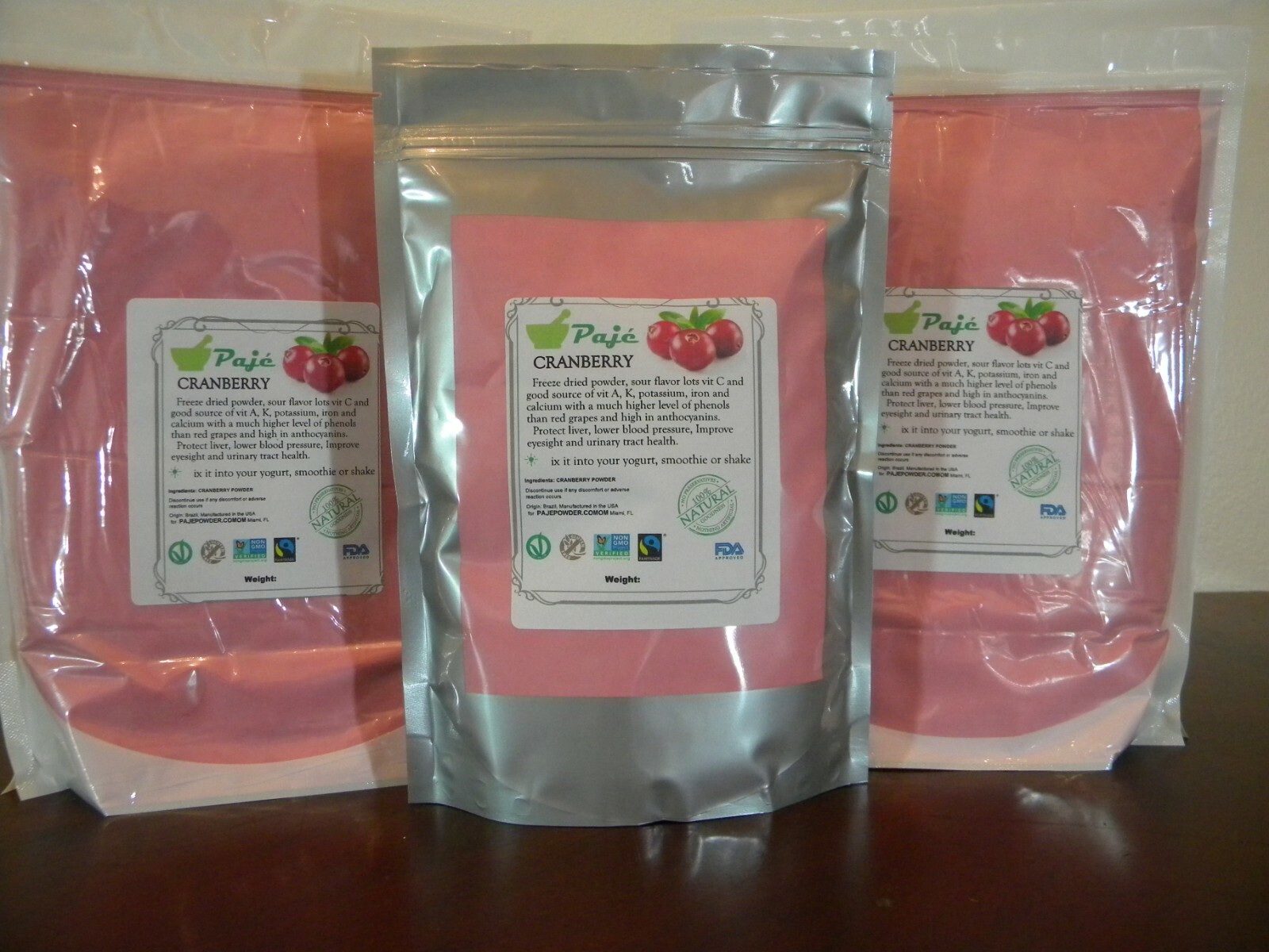 CRANBERRY powder 8oz 16oz 1lb 32oz 2lb 4lb 10lb FREEZE DRIED PAJE