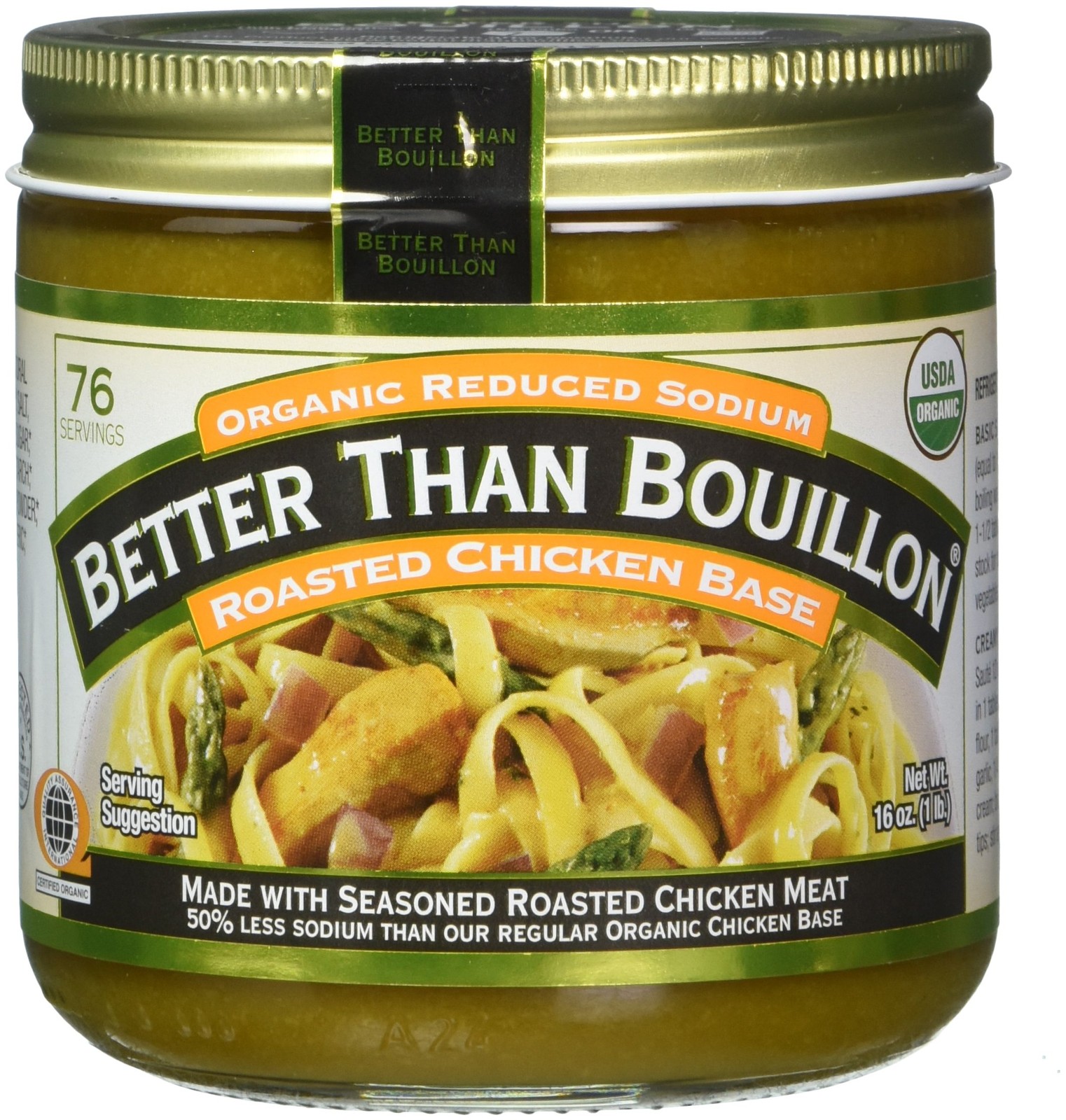 Better Than Bouillon Organic Roasted Chicken Base, 16 Fl Oz (Pack of 1)