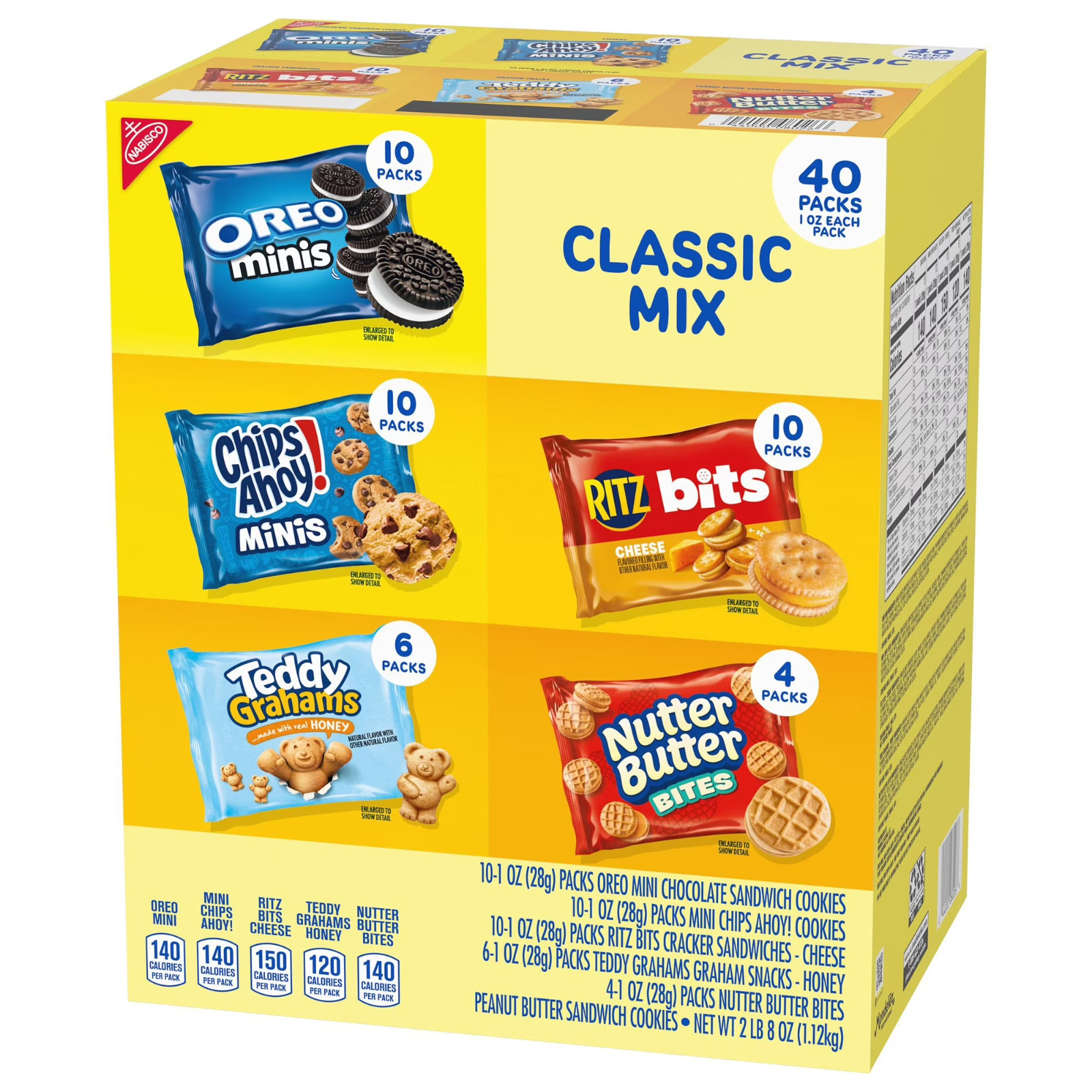 Nabisco Classic Mix Cookie & Cracker, Variety Pack, 40 pk.