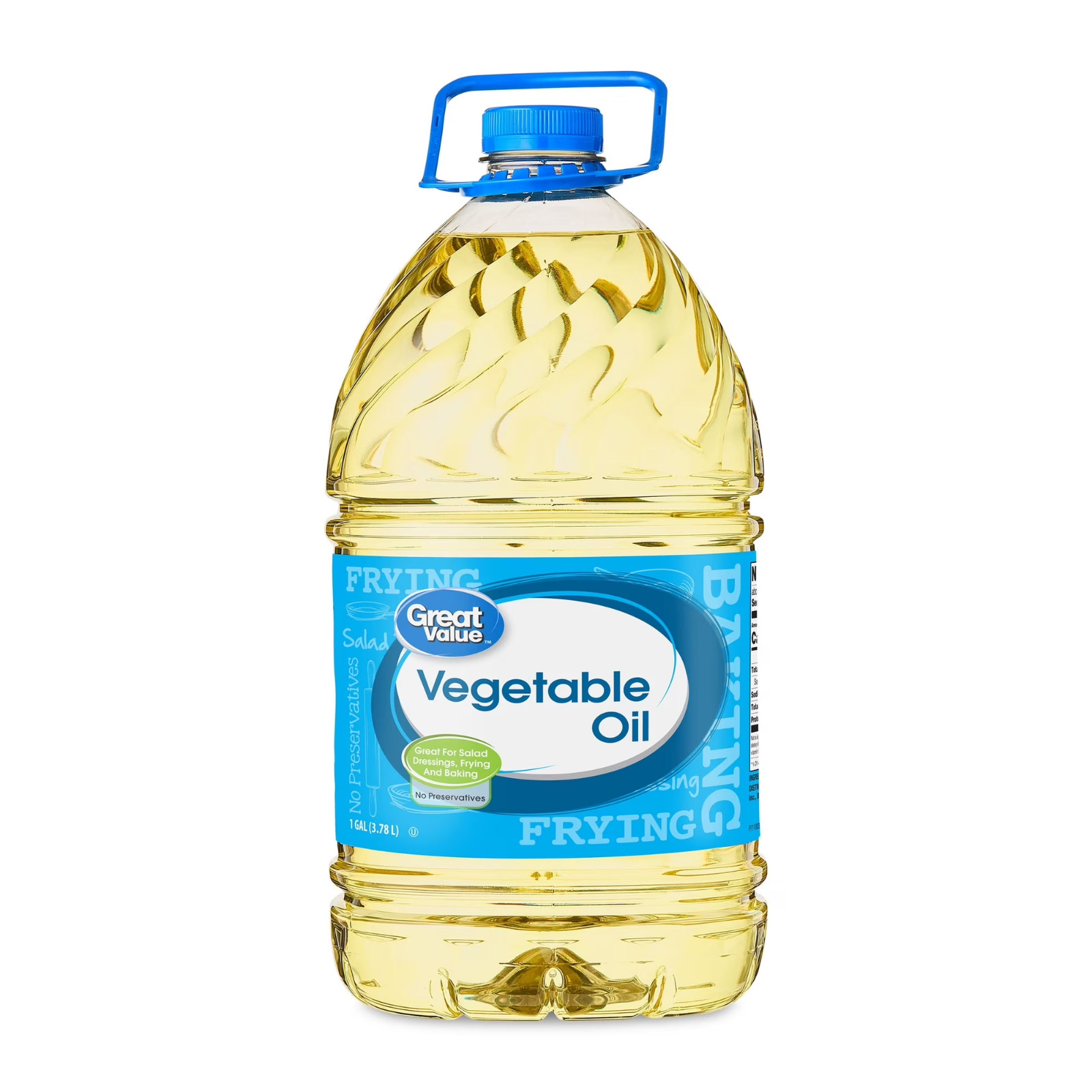 3 pack Great Value Vegetable Oil, 1 Gallon choice for all of your cooking