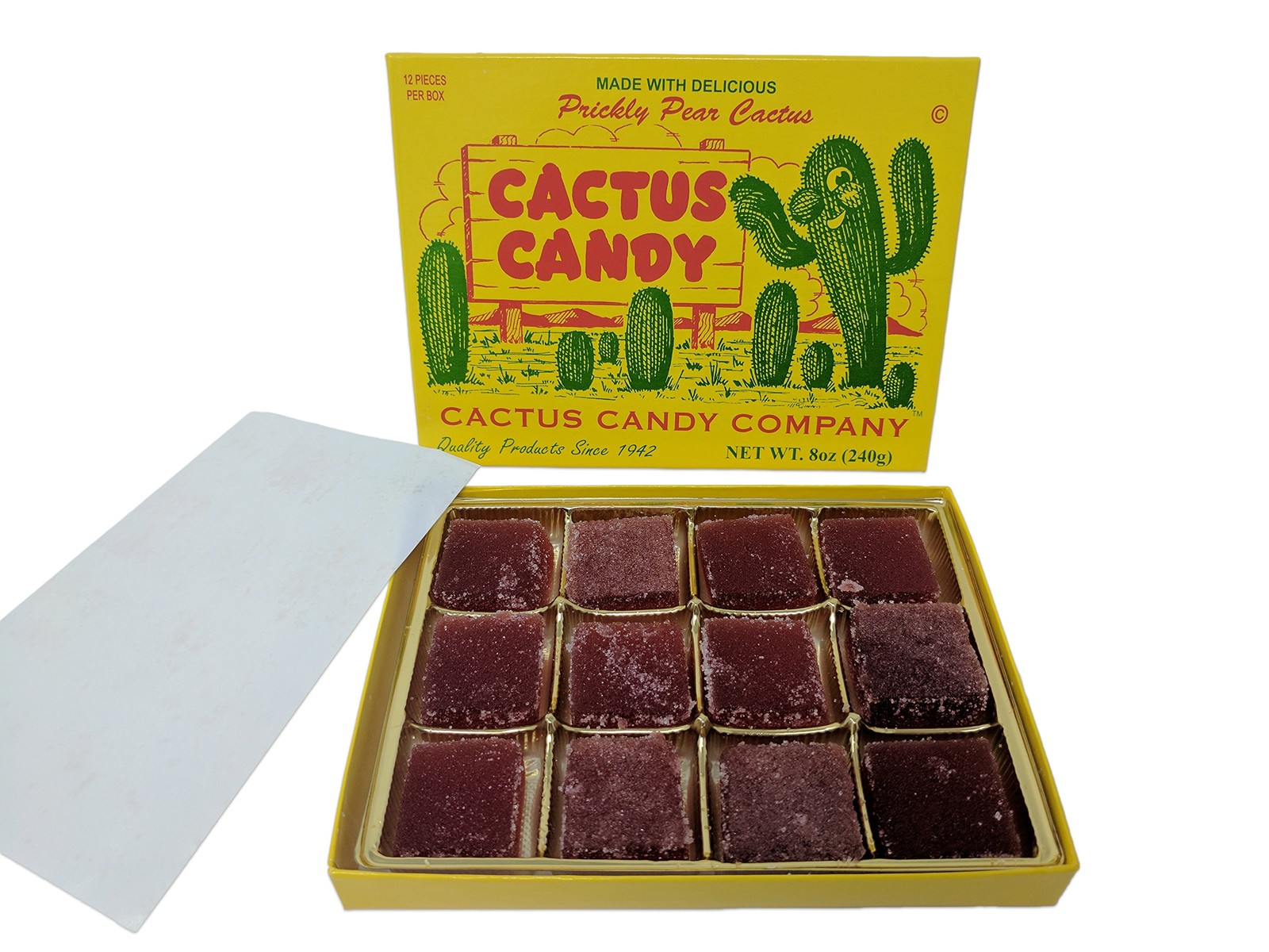 Prickly Pear Cactus Candy 1/2 LB Box – Authentic Arizona Treats