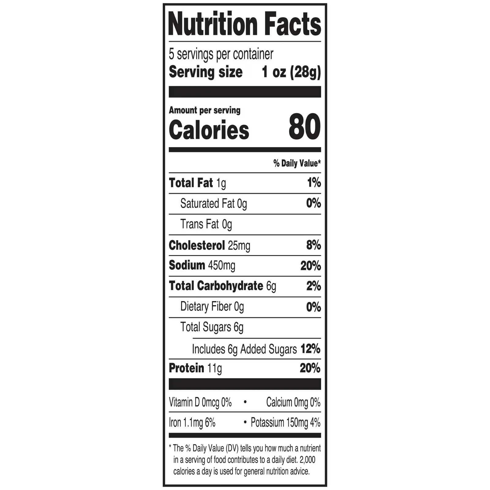 Great Value Teriyaki Beef Jerky, 5 oz