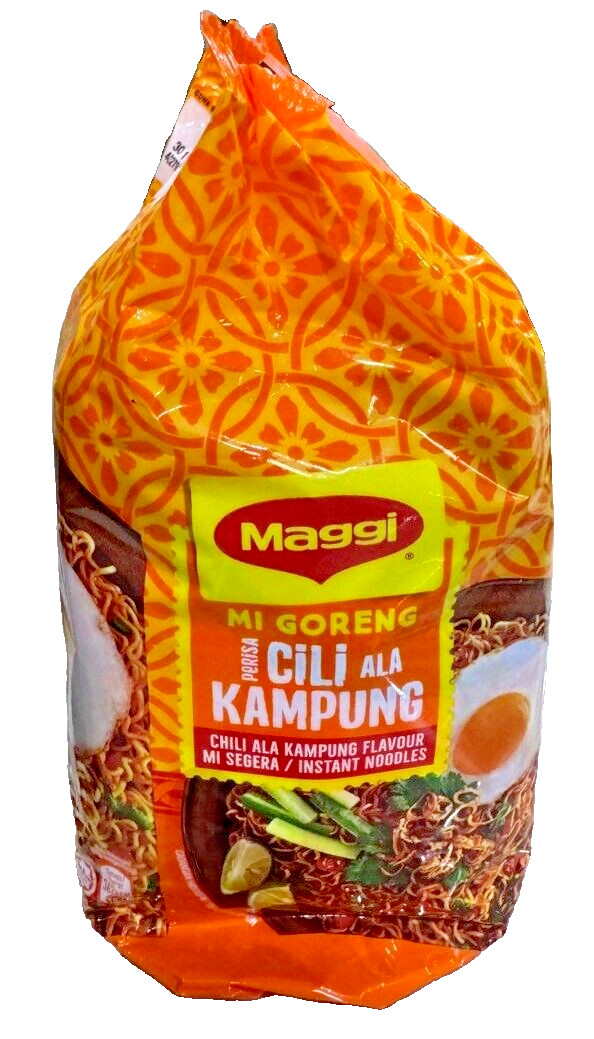 Maggi Mi Goreng Instant F/Noodles Chili Ala Kampung Flavour 5’s x 77g – 3 Packs