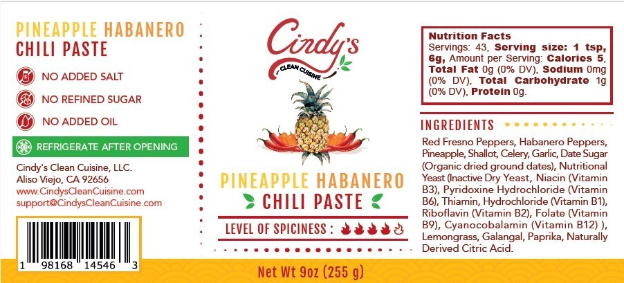 Pineapple Habanero Chili Paste