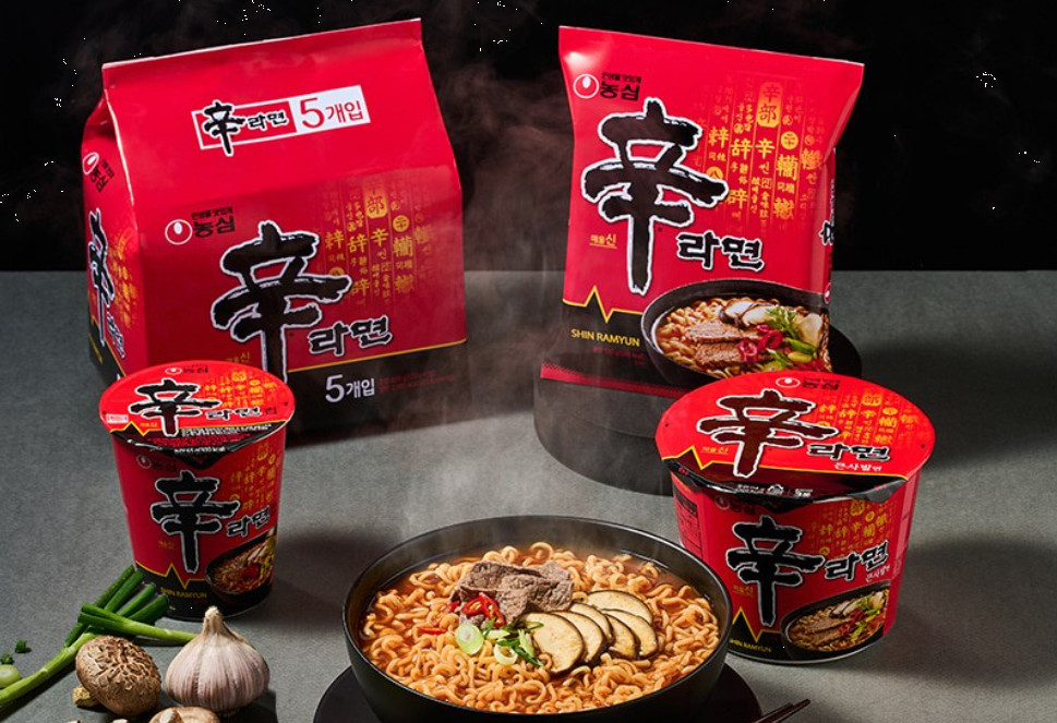 Nongshim Shin Ramyun Korean Instant Noodle Soup 120g x 5 Packs NEW