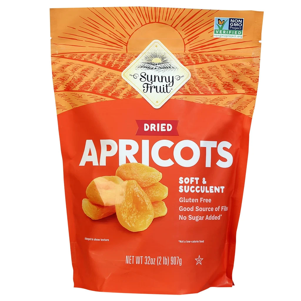 Sunny Fruit Soft Dried Apricots, 32 Oz Each
