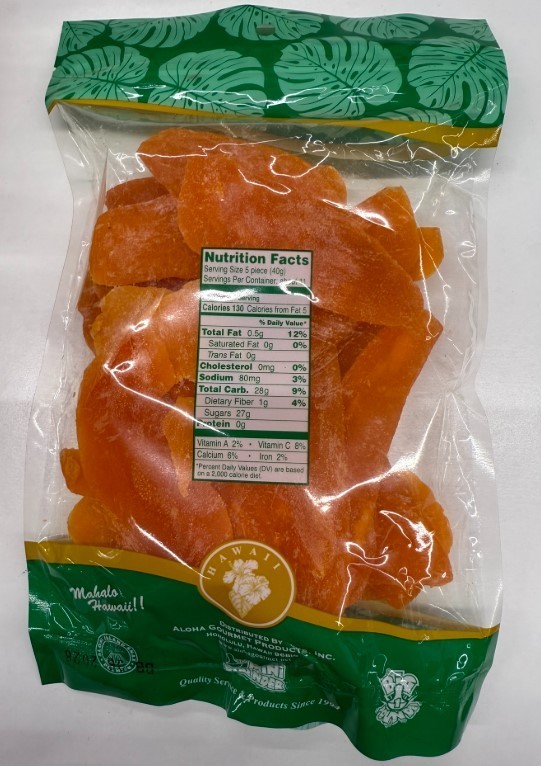 ALOHA GOURMET Dried Sweet Mango Slices 14 oz. FREE SHIPPING -2 bag