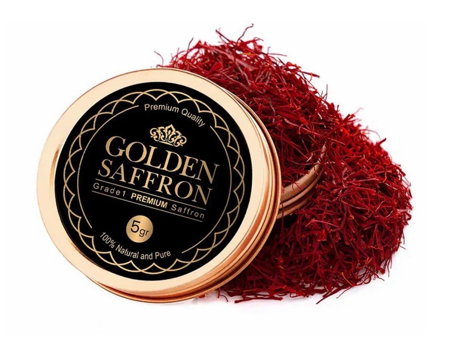 Golden Saffron, Finest Pure Premium All Red Saffron Threads, Grade A+
