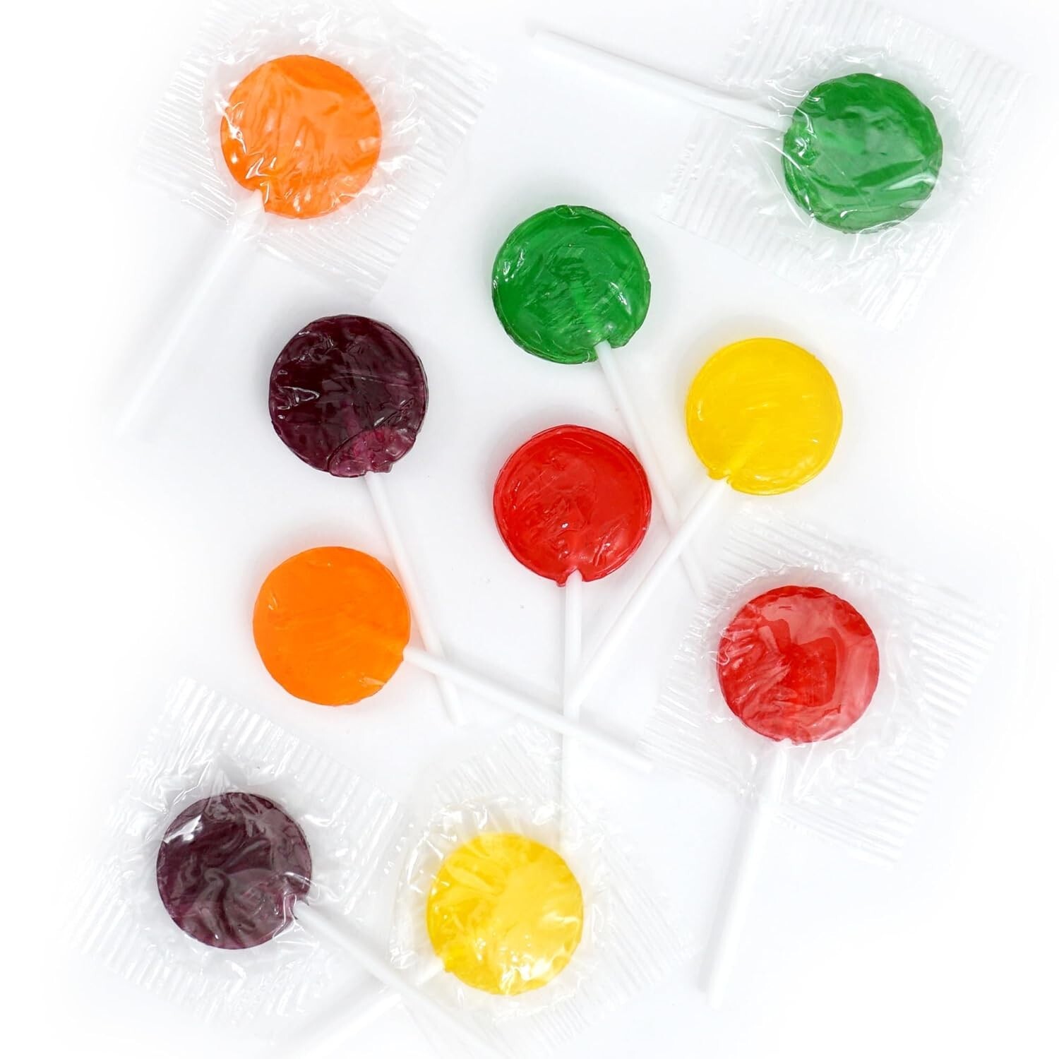 Classic Assorted Lollipops, Candy Suckers, 5 Fruit Flavors Bulk Candy (4 Pounds)
