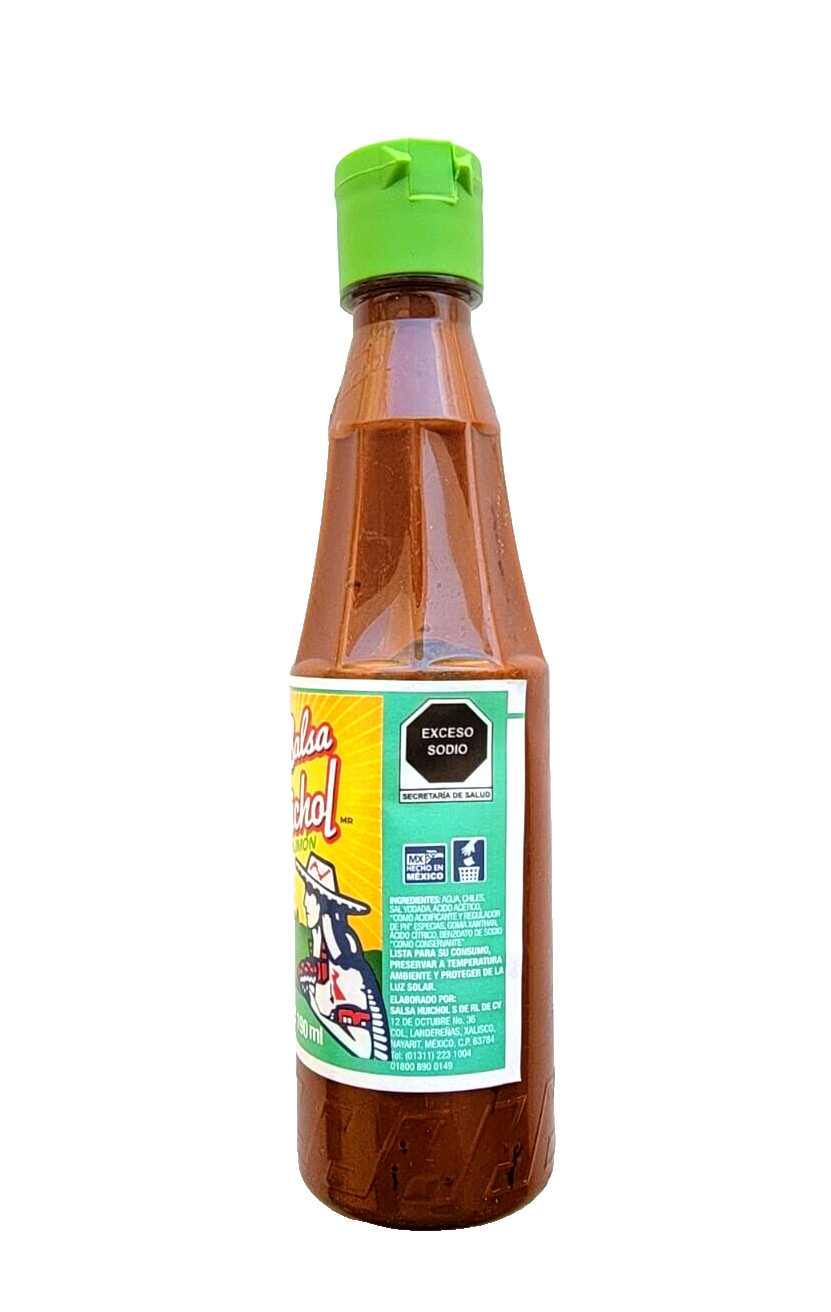 5-Pk Salsa Huichol Picante c/Limón 🇲🇽 Huichol Hot Spice Sauce190ml/6.7oz Ea