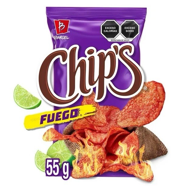 5X CHIPS FUEGO – BARCEL 🇲🇽 (5 Paquetes de 55g c/u)