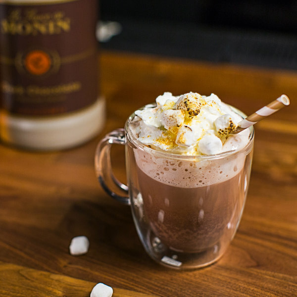 Monin 64 fl. oz. Dark Chocolate Flavoring Sauce
