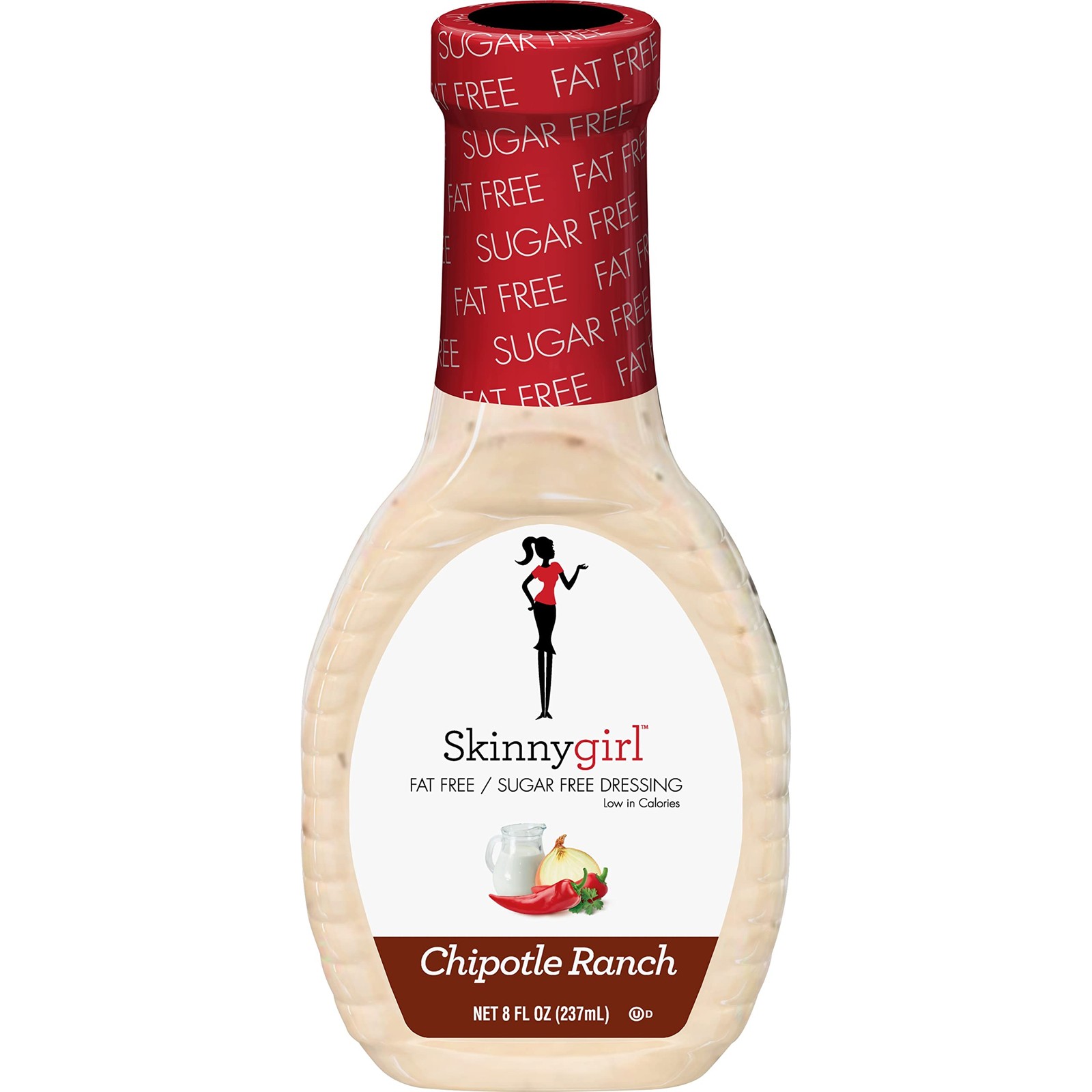 Skinnygirl Fat-Free Salad Dressing, 8 Fl Oz (Pack of 1), Chipotle Ranch