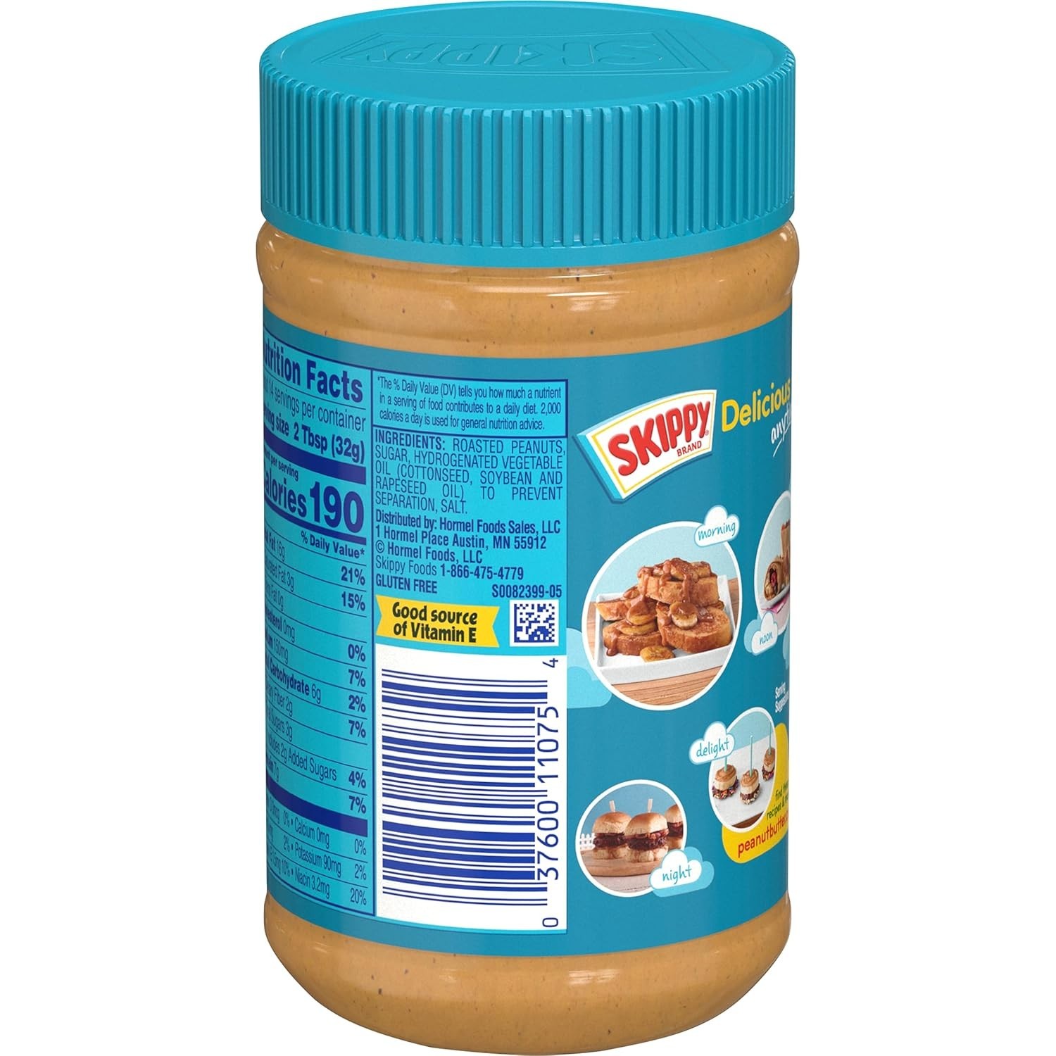 Skippy Creamy Peanut Butter – 8-Pack, 16.3 oz