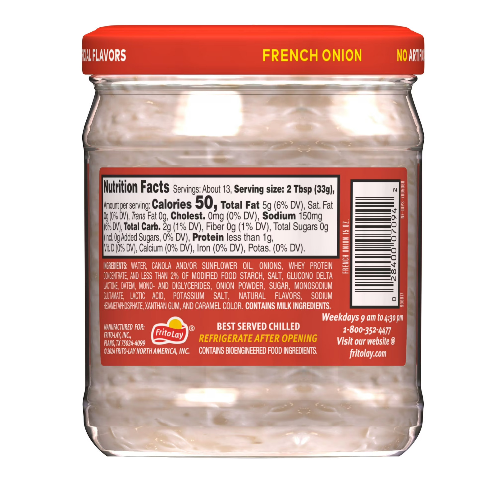 Lay’s Dip French Onion, 15 oz Jar