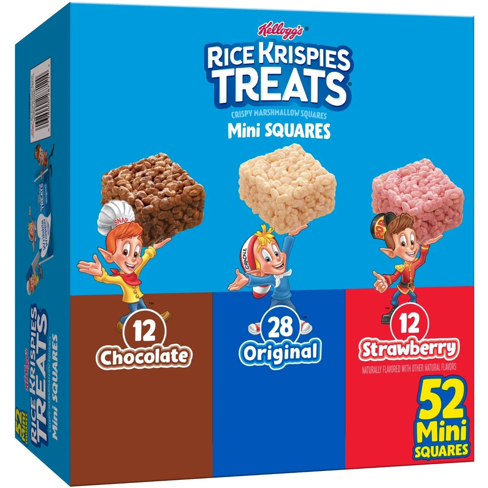 Rice Krispies Treats Variety Chewy Mini Crispy Marshmallow Squares,20.1 oz,52 Ct