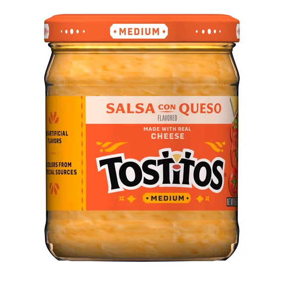 Tostitos Con Queso Cheese, No Artificial Colors,No Artificial Flavors, 15 oz Jar