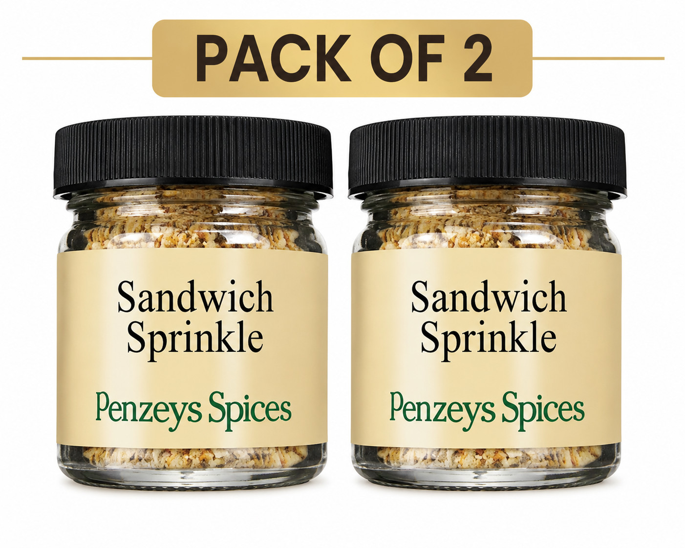 Sandwich Sprinkle by Penzeys Spices 1.2 oz 1/4 Cup Jar (Pack of 2) Seasoning