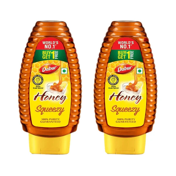 Dabur Natural Pure Honey Squeeze (Buy 1 Get 1 Free) – Pack Of Each 700 GM x 2