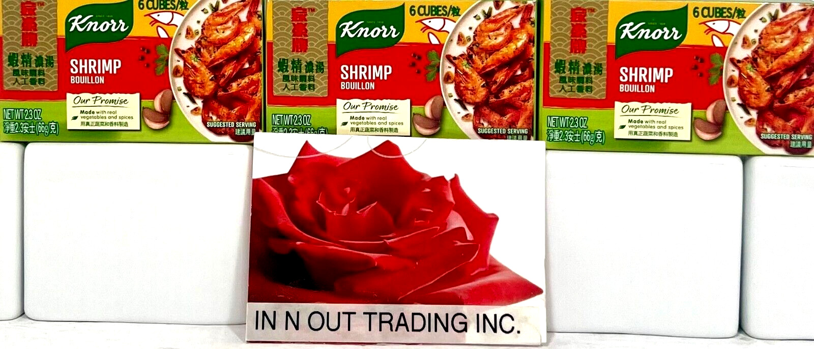 Knorr Shrimp Flavor Bouillon Cube 2.3 oz x 6 Cube ( Pack of 3 )~SALE