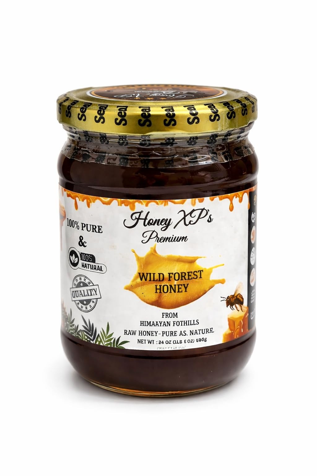 Honey XP Raw Himalayan Wild Forest Honey – 100% Pure & Natural – No Added Sug…