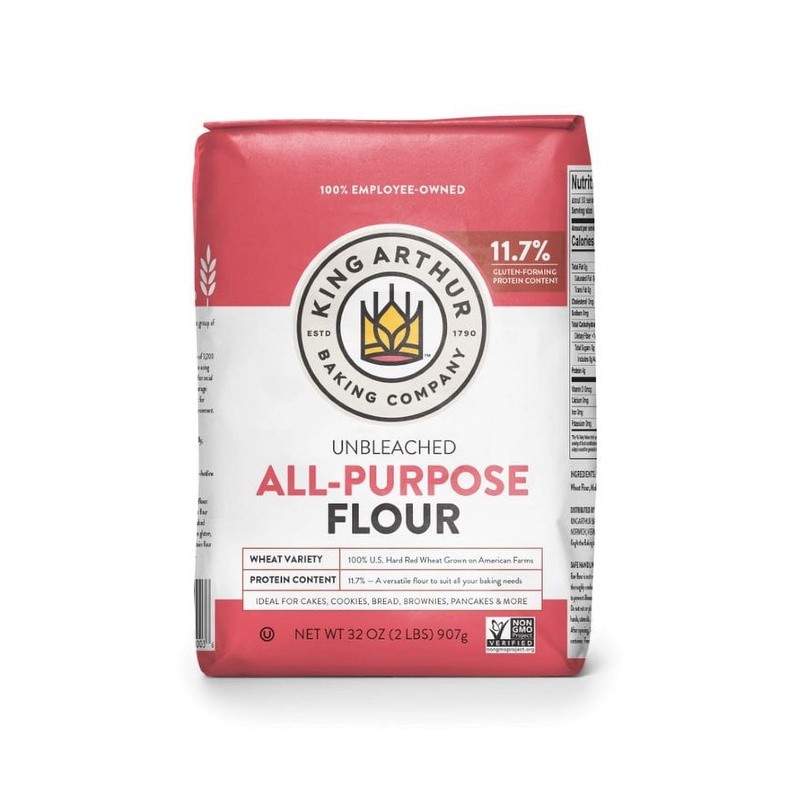 12 Pack Unbleached All Purpose Flour Non GMO Kosher 2 lbs Baking Essential New
