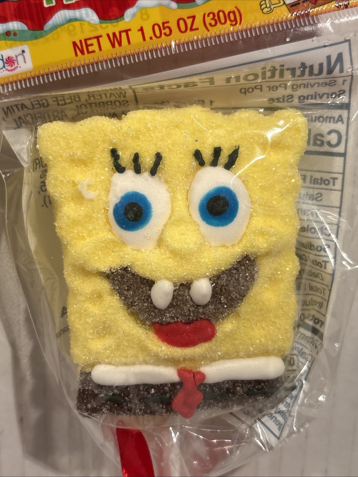Spongebob Squarepants Mallow Pops Lot Of 2 Multicolor On Stick Bow NEW