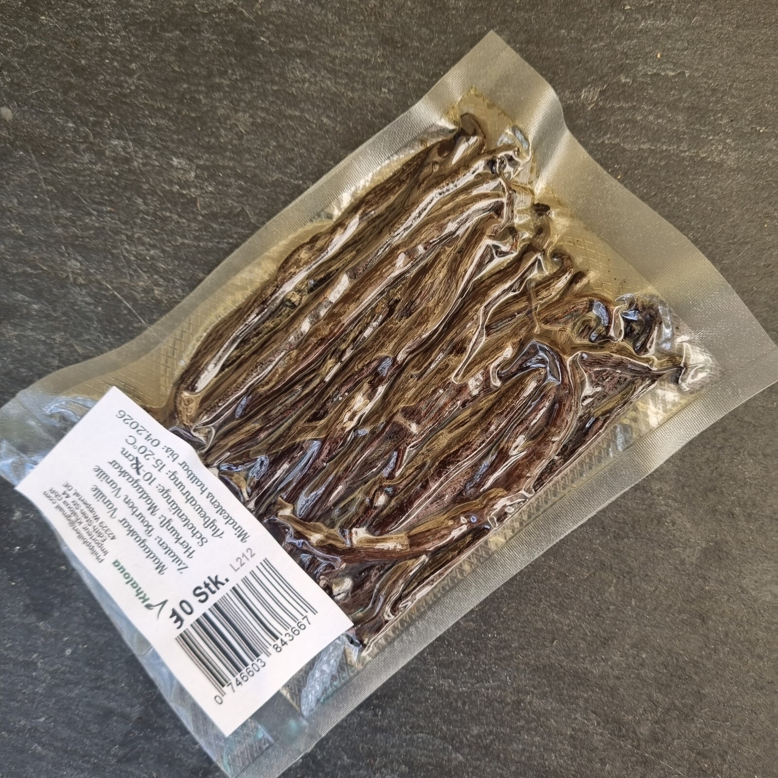 Khaloua 30 Bourbon Vanilla Beans Madagascar 08-10 cm Class A Whole Bean