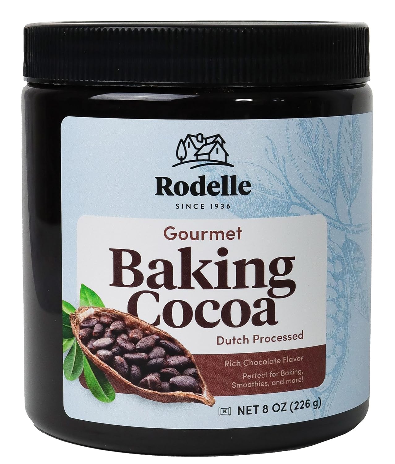 Rodelle Gourmet Baking Cocoa Gluten Free 8 oz