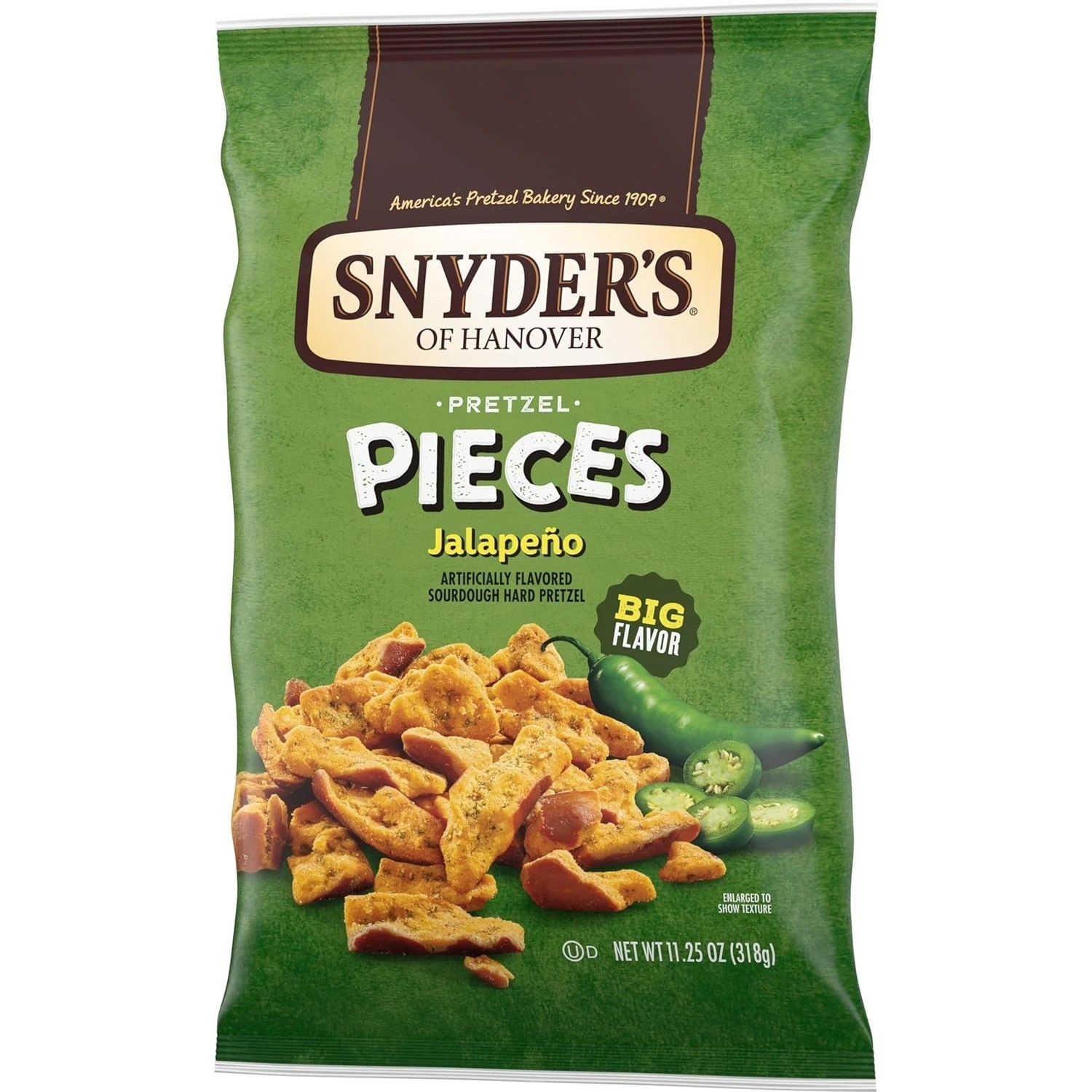 Jalapeño Flavored Pretzel Pieces, 11.25 Oz