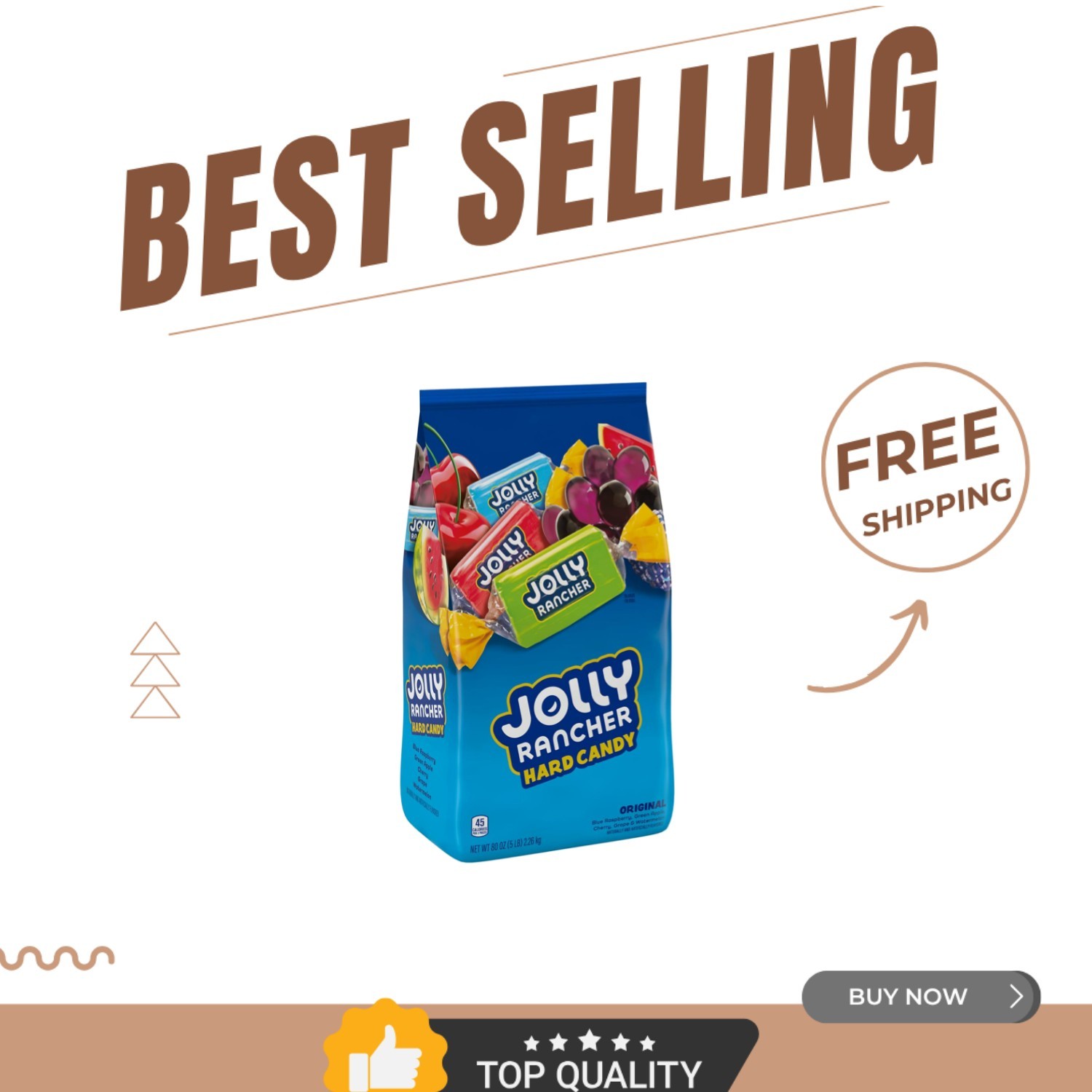Long-Lasting 5 lb Fruit Flavored Hard Candy Pack – Perfect for All Occasions