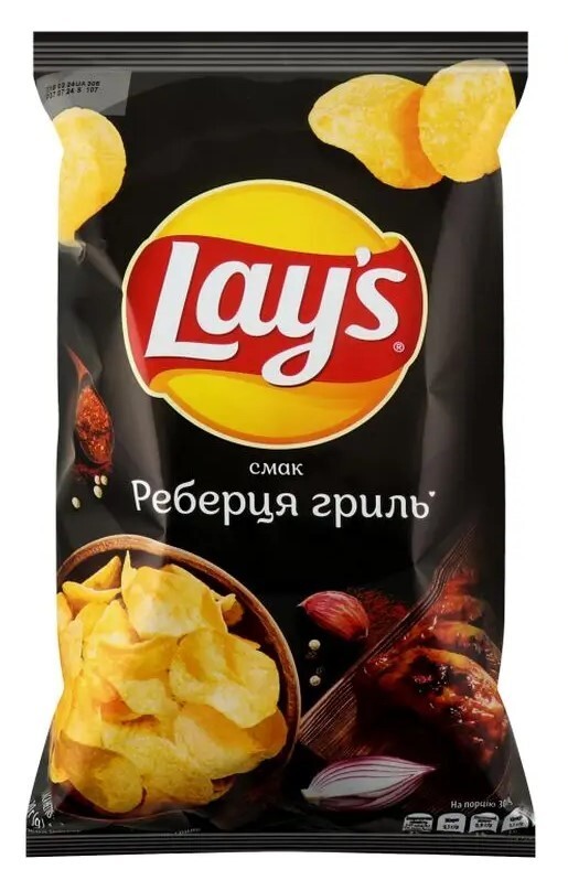 10 pcs LAY’S potato chips. 5 different flavors. Crab, lobster, grilled ribs