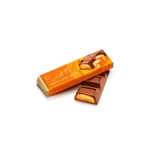 7PCS Ukrainian Candy Sweets ROSHEN Milk Mix Chocolate Bars with Filling