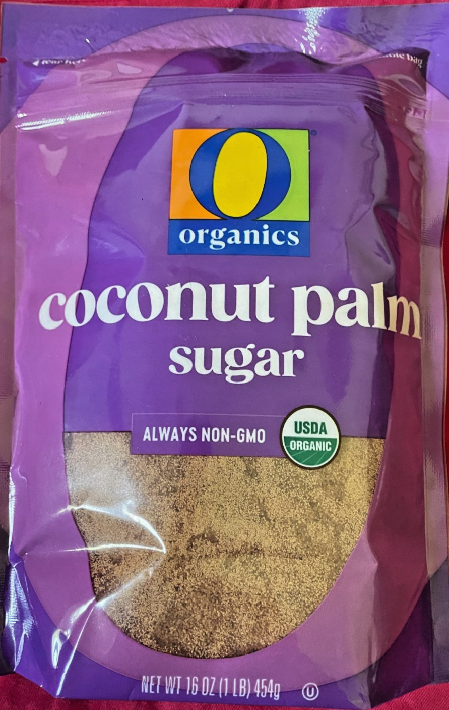 ORGANICS COCONUT PALM SUGAR CERTIFIED ORGANIC 12/16oz. SOLD BY THE CASE ONLY