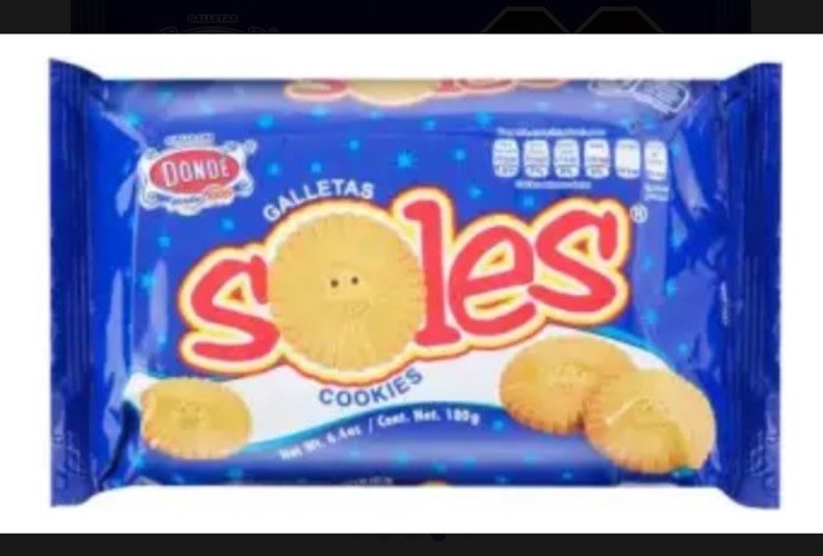 Galletas De Vainilla Soles Caja 10/180g – Galletas Dondé/ Cookies